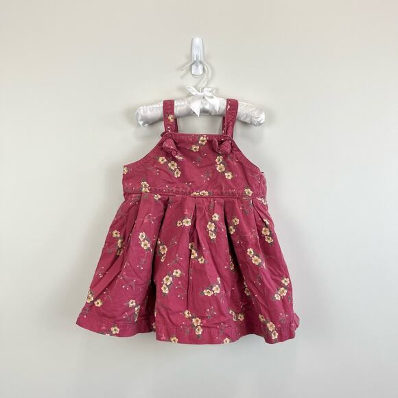 Vintage Gap Pink Floral Dress XL (18-24 Months) - Picture 1 of 9